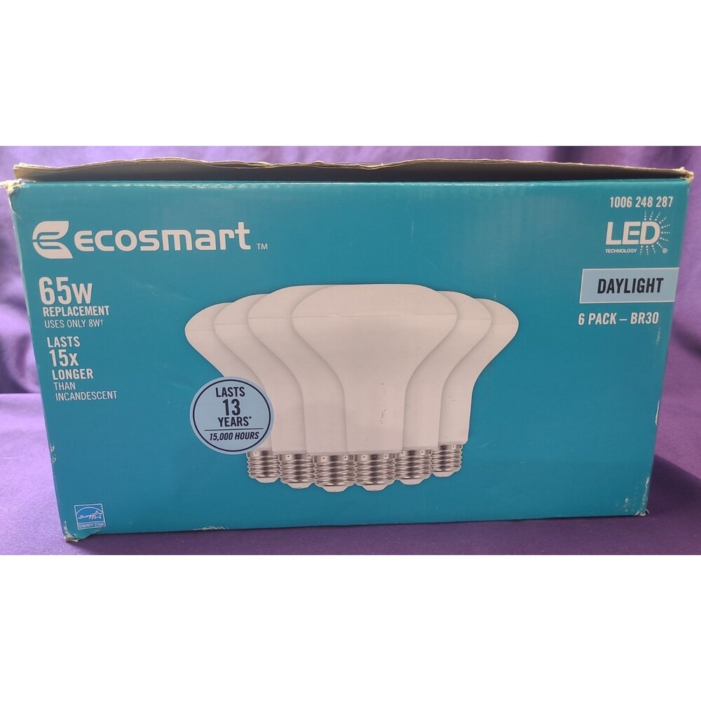 Ecosmart 65-watt Equivalent Br30 Dimmable Led Light Bulb Daylight (5-pack)